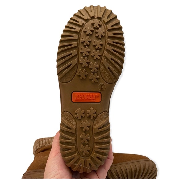 KHOMBU Laura Winter Bootie Chestnut Suede All Weather Ankle Boot - Picture 5 of 8